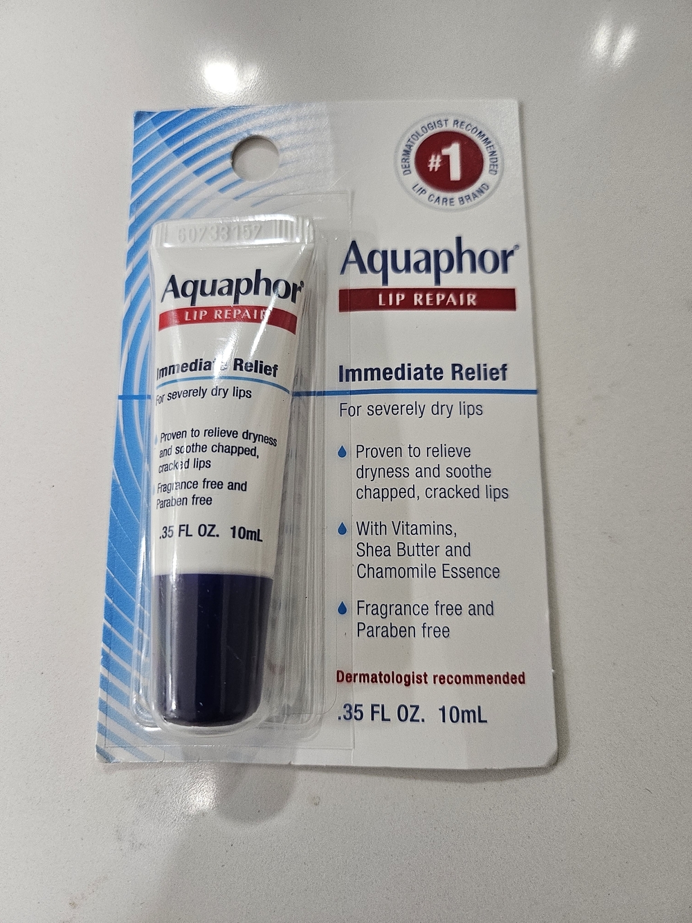 Aquaphor Lip Repair Immediate Relief - White / Blue